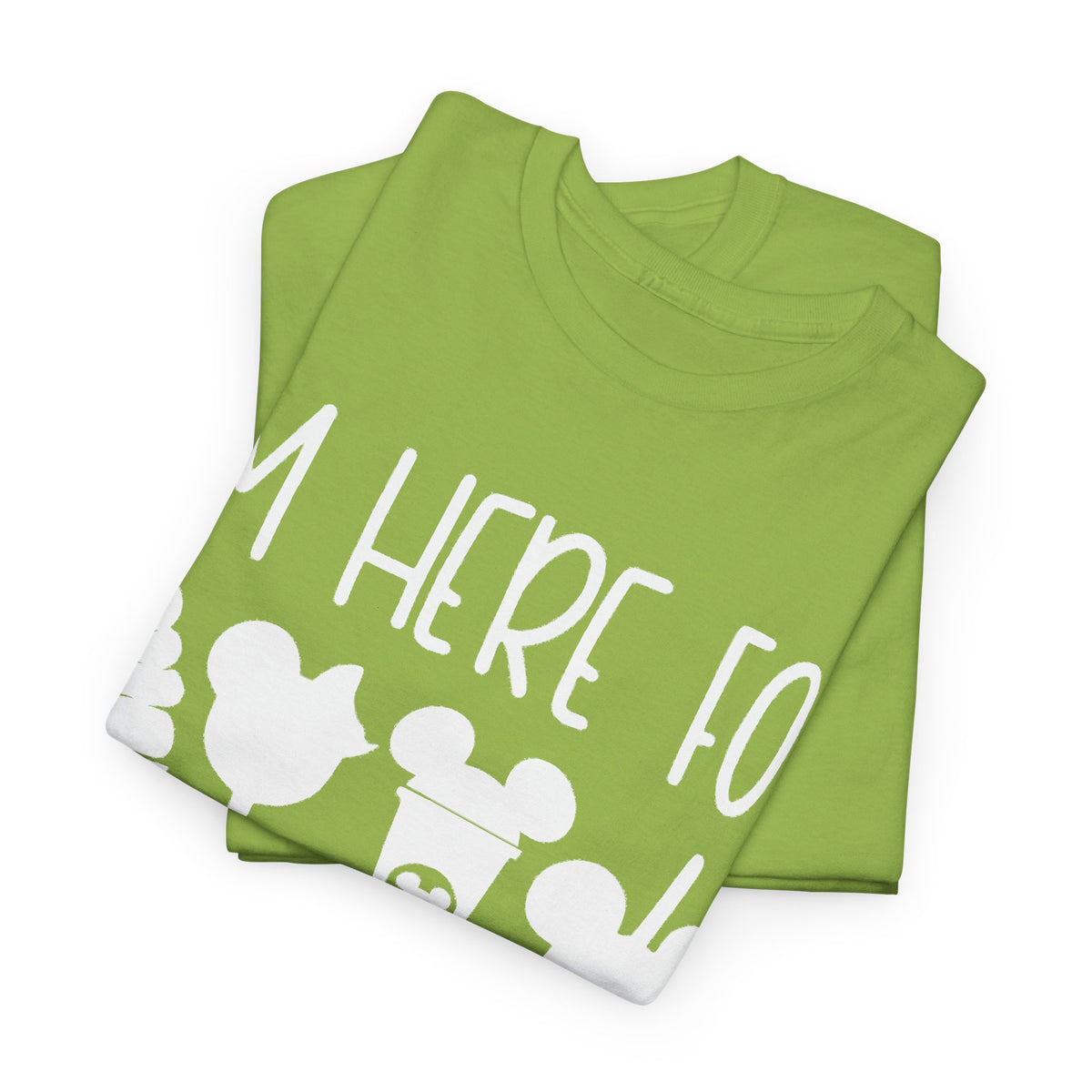 I'm here for the snacks Unisex Heavy Cotton Tee