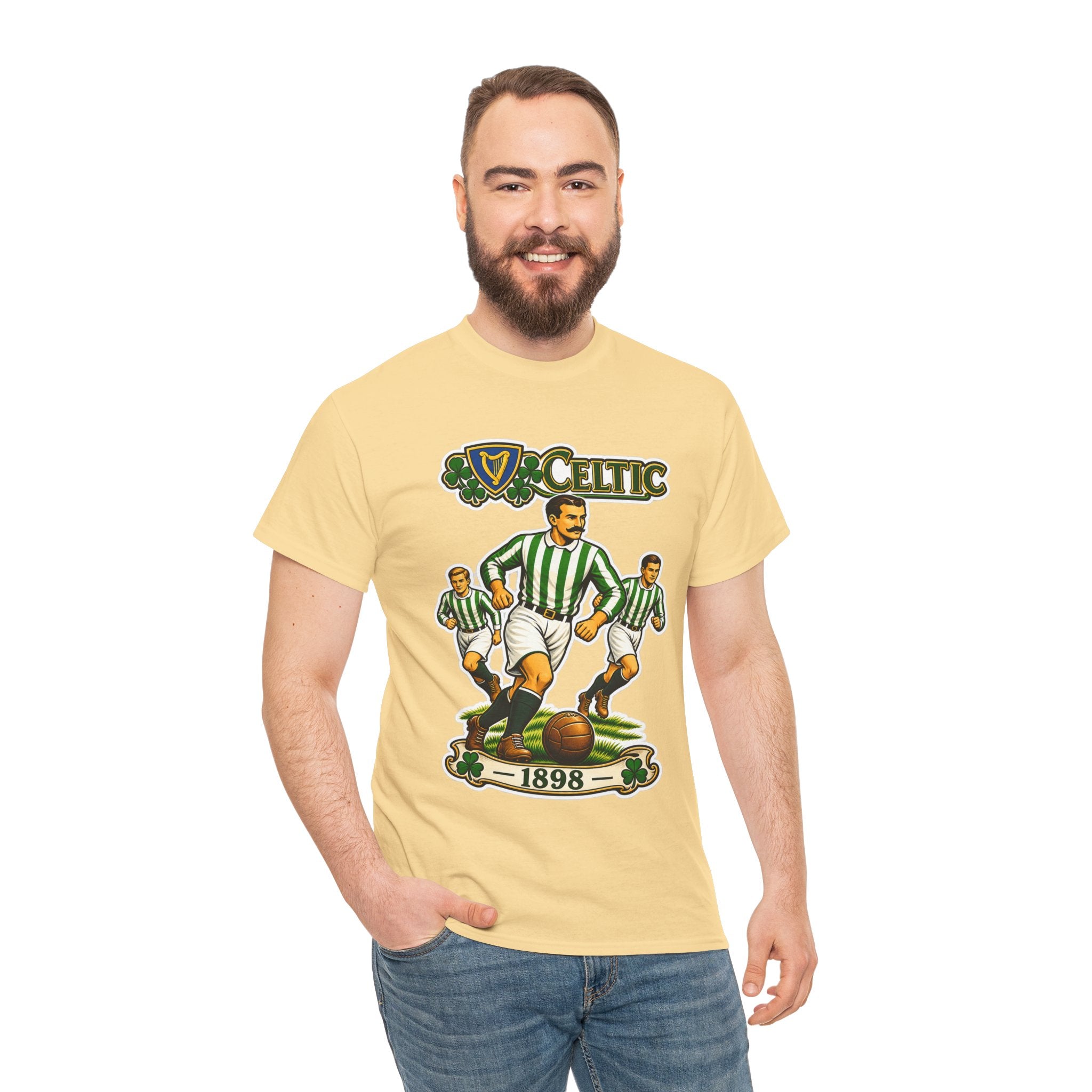 Celtic Football Retro Players Tee — 1898 Vintage Soccer Shirt