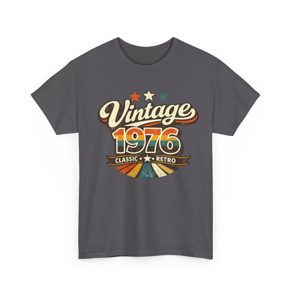 Vintage 1976 Retro Graphic Tee — Classic Birthday or Anniversary Gift