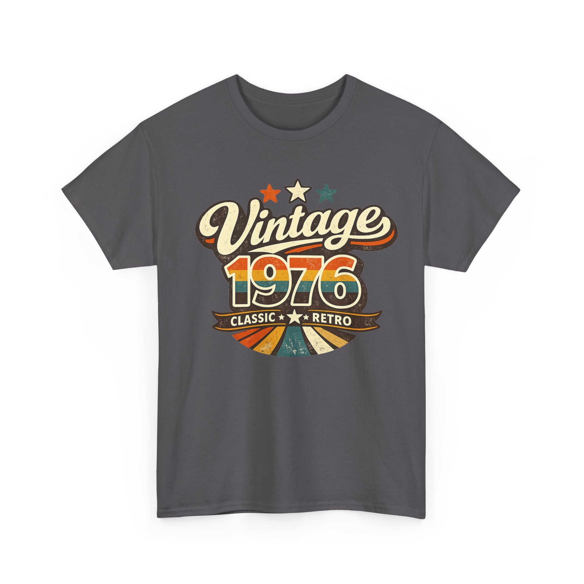 Vintage 1976 Retro Graphic Tee — Classic Birthday or Anniversary Gift