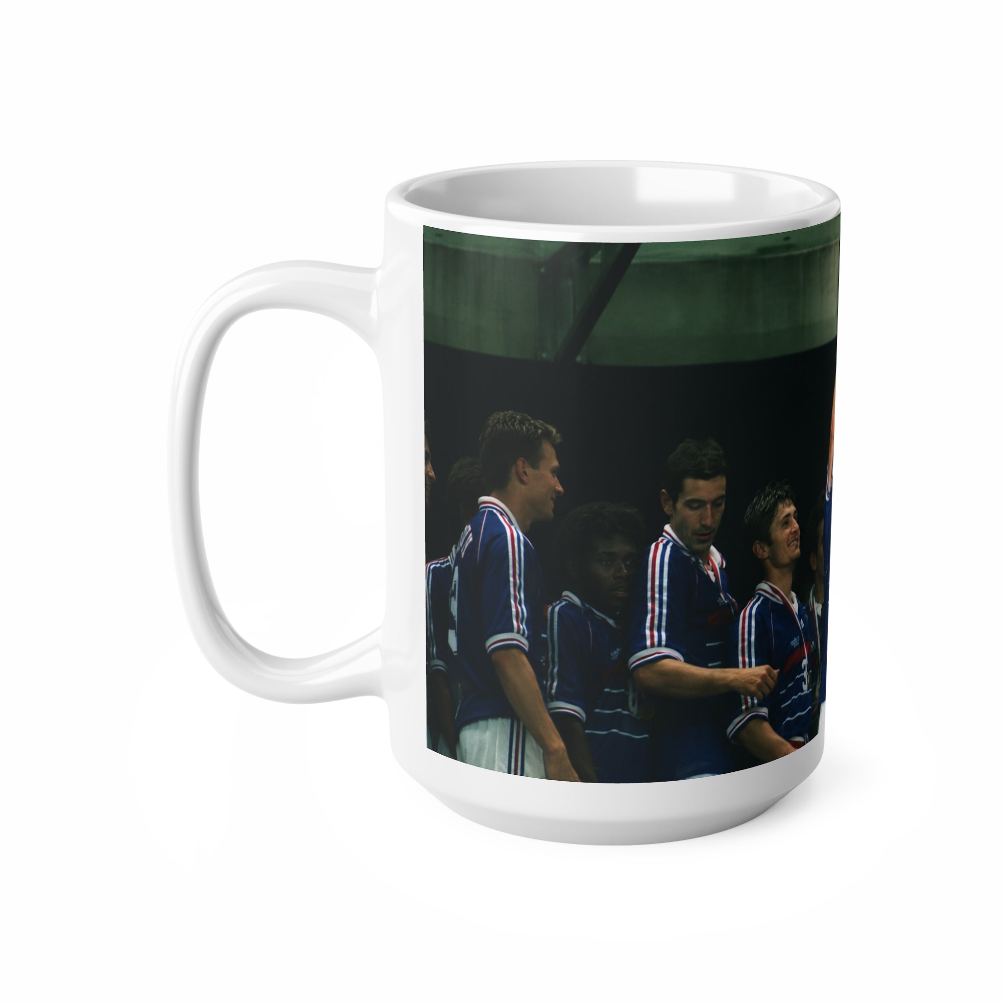 France World Cup Winners Mug — Vintage Soccer World Cup Winners Photo Ceramic Coffee Cup (11oz, 15oz)