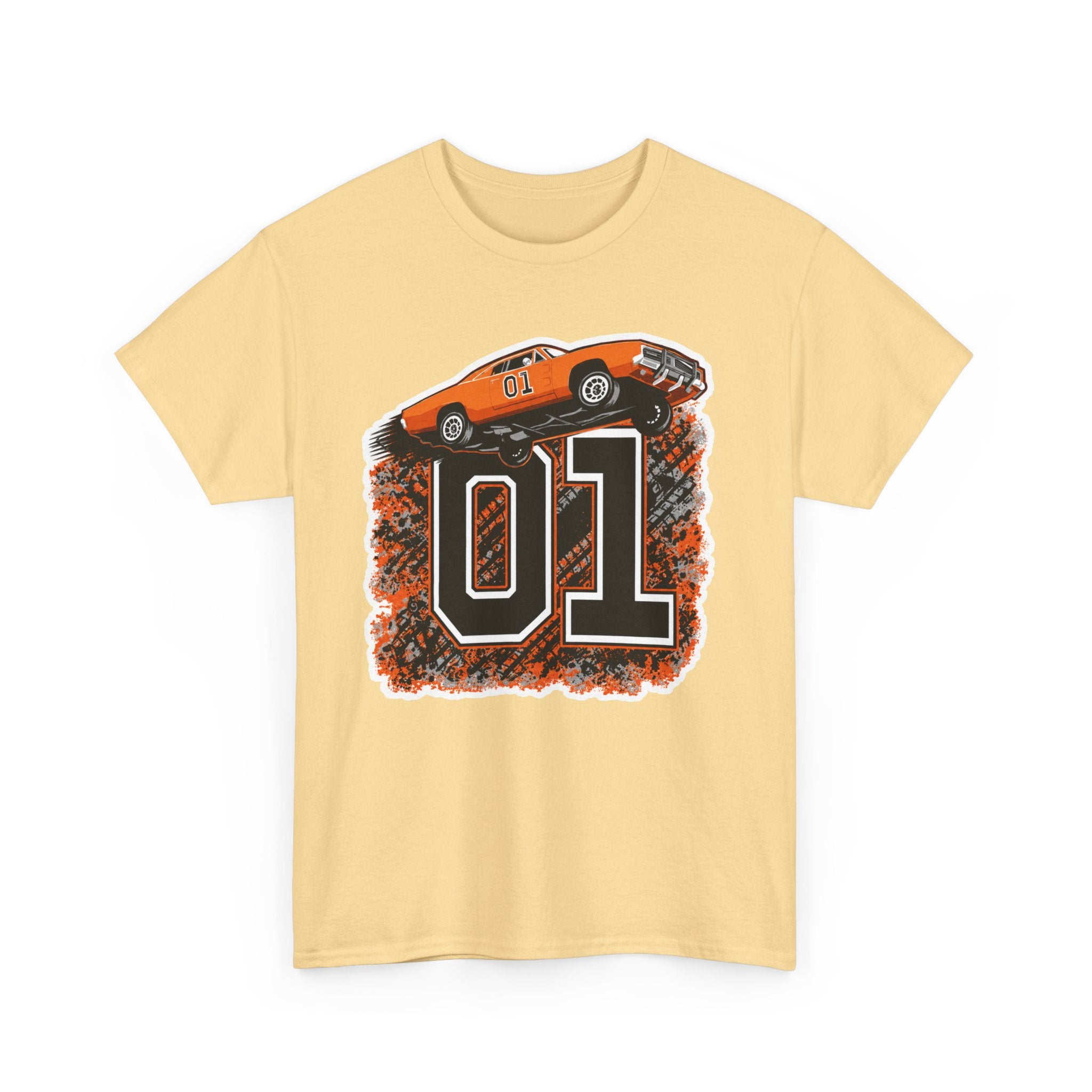 Dukes of Hazzard Inspired Race Car '01' Graphic Tee