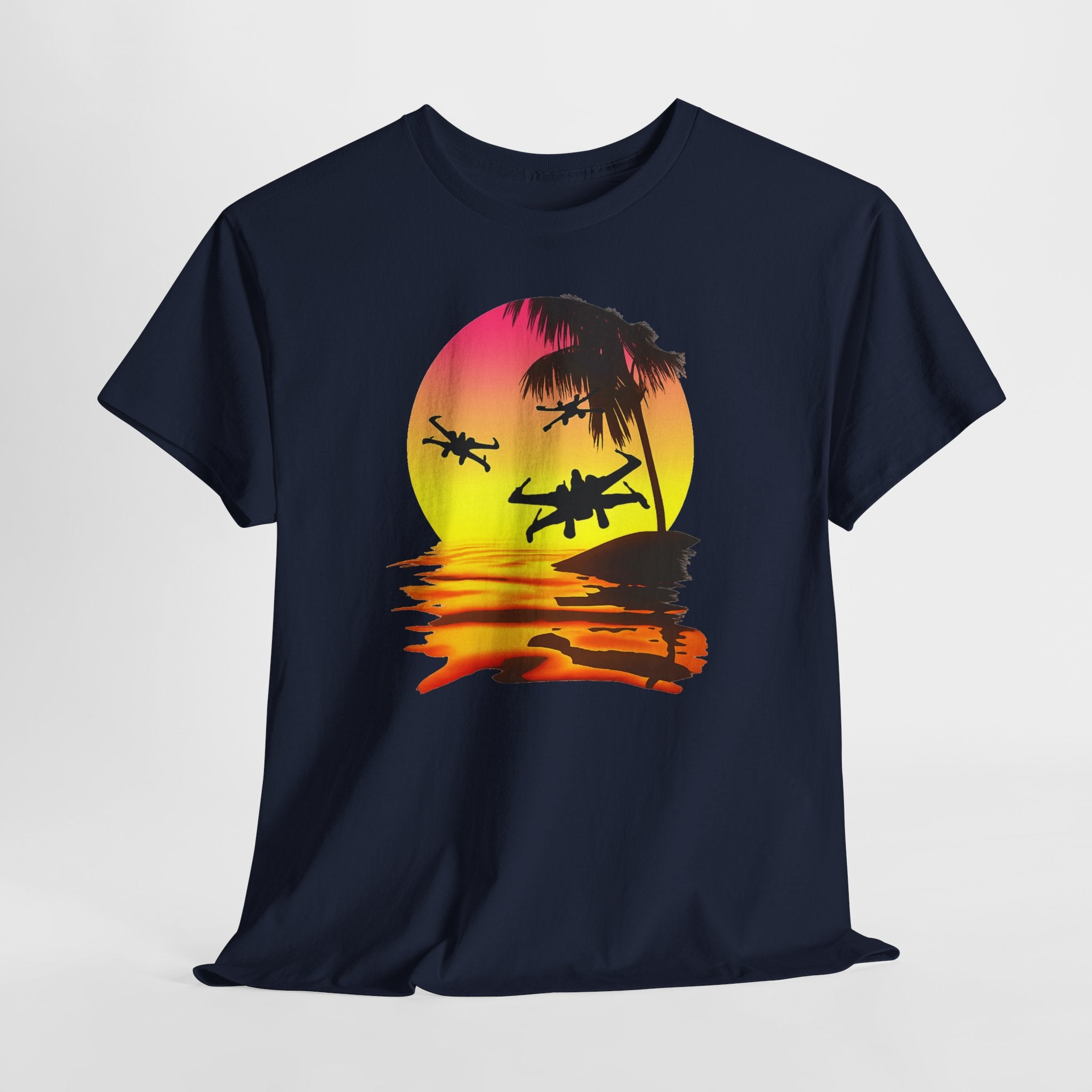 Star Wars X-Ring Sunset Beach Plane T-Shirt
