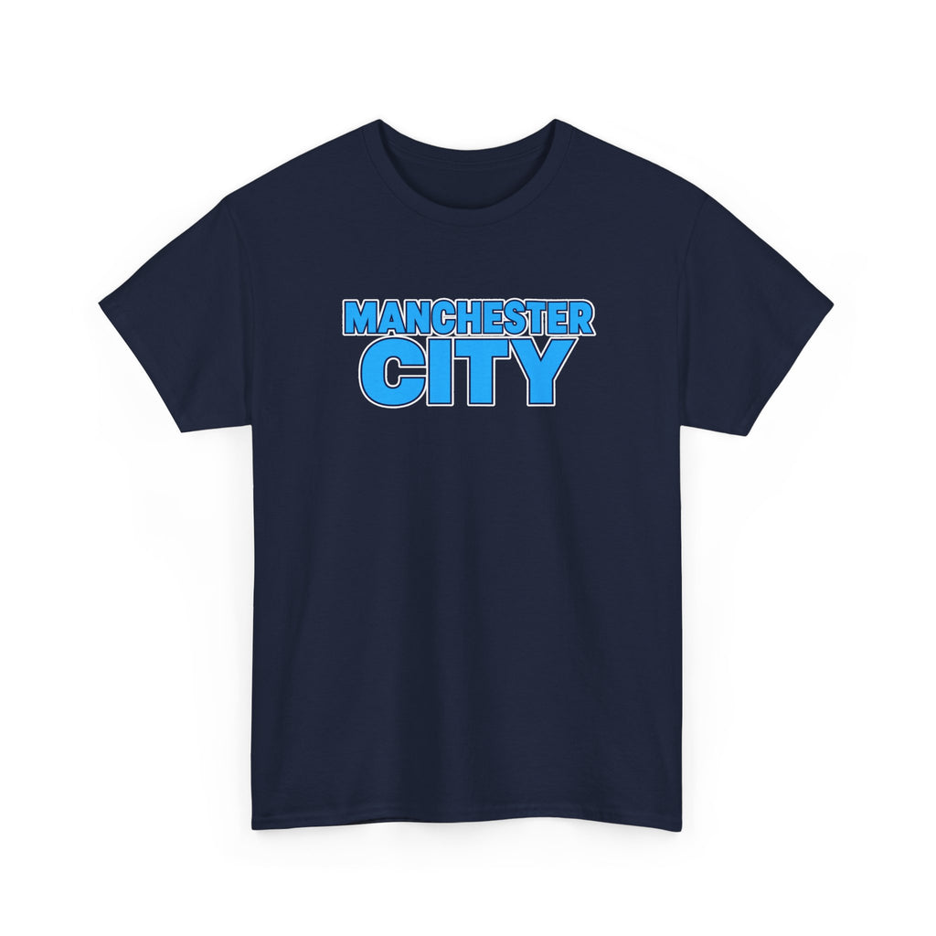 Manchester City T‑Shirt — Retro Blue Logo Tee