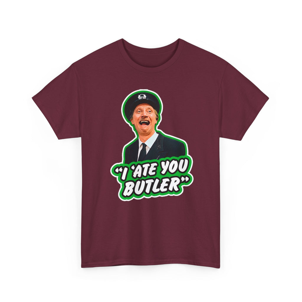 I Ate You Butler T-Shirt — Funny Retro Butler Graphic Tee