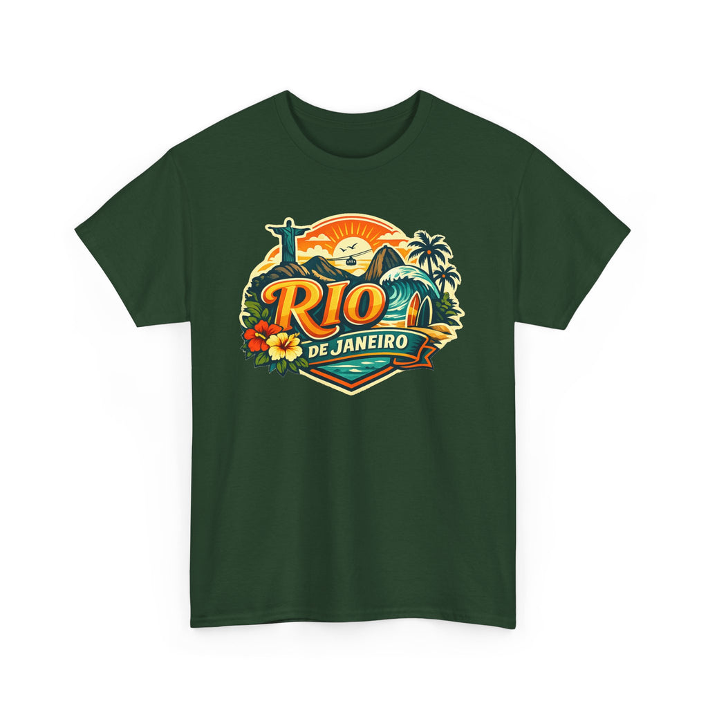 Rio de Janeiro Vintage Travel Tee – Tropical Sunset Beach T‑Shirt