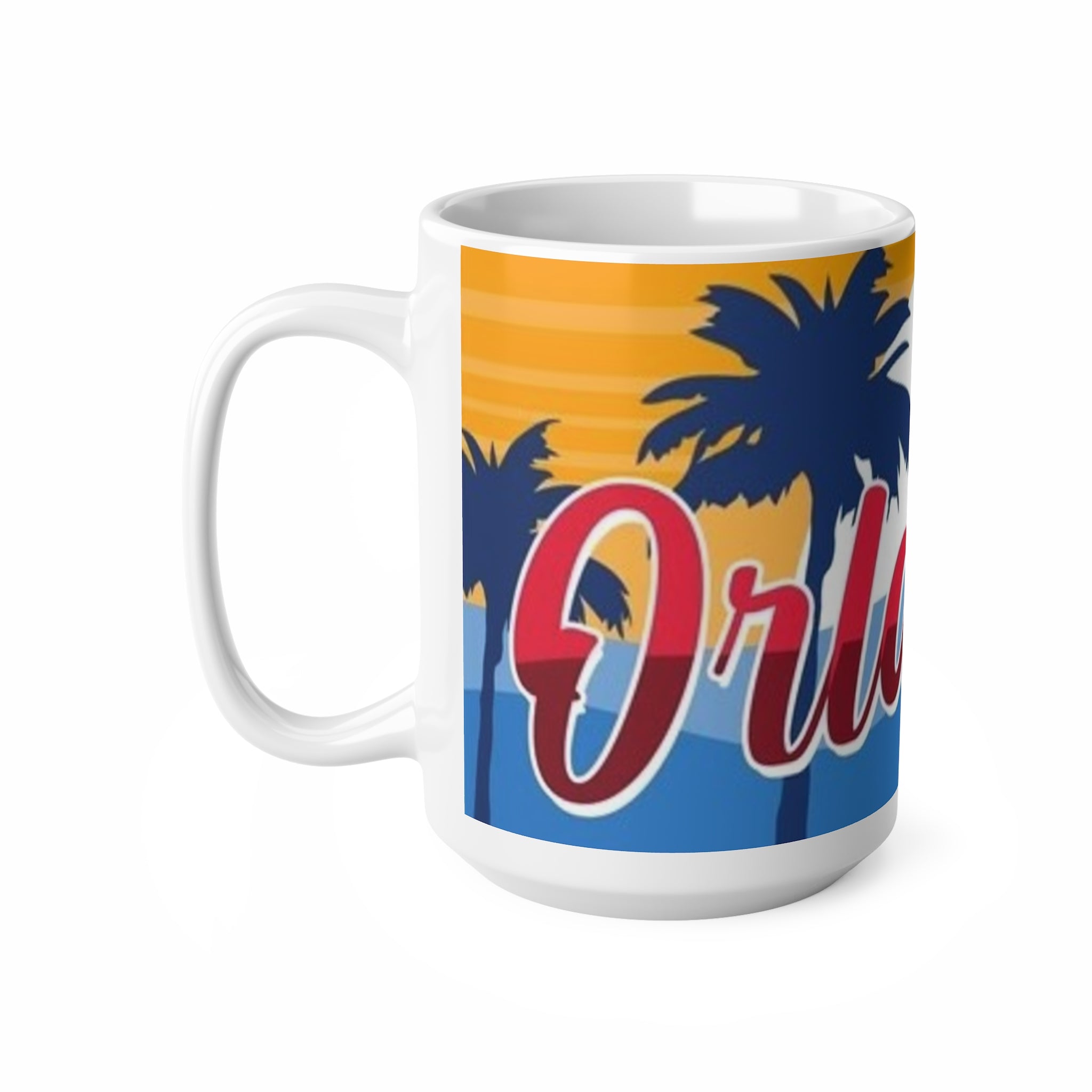 Orlando Florida Sunset Palm Ceramic Coffee Mug — 11oz & 15oz