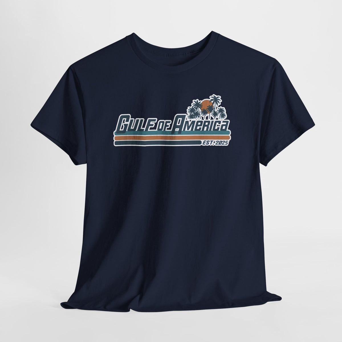 Gulf of America Vintage Surf Tee — Retro Beach Logo T-Shirt