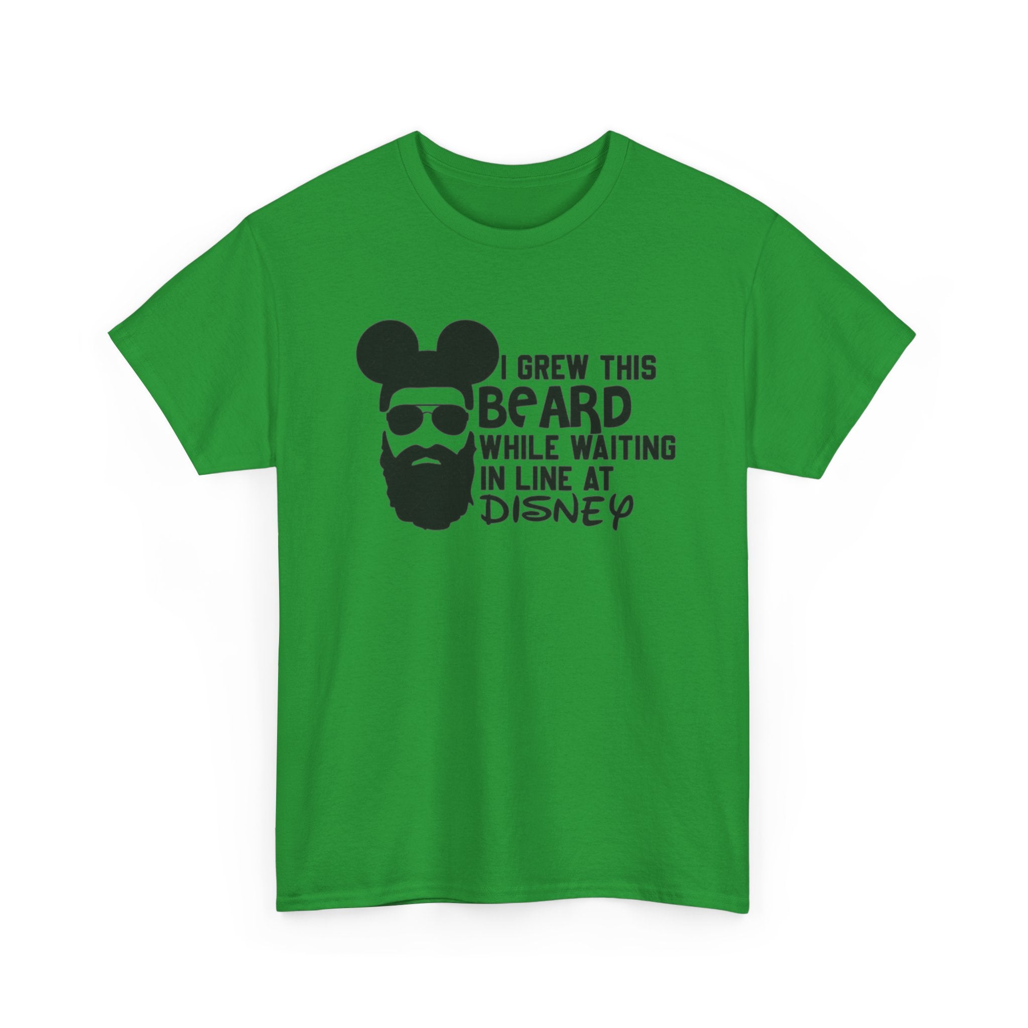 Beard While Waiting Tee – "I Grew This Beard While Waiting In Line At Disney" Funny Disney Dad T-Shirt