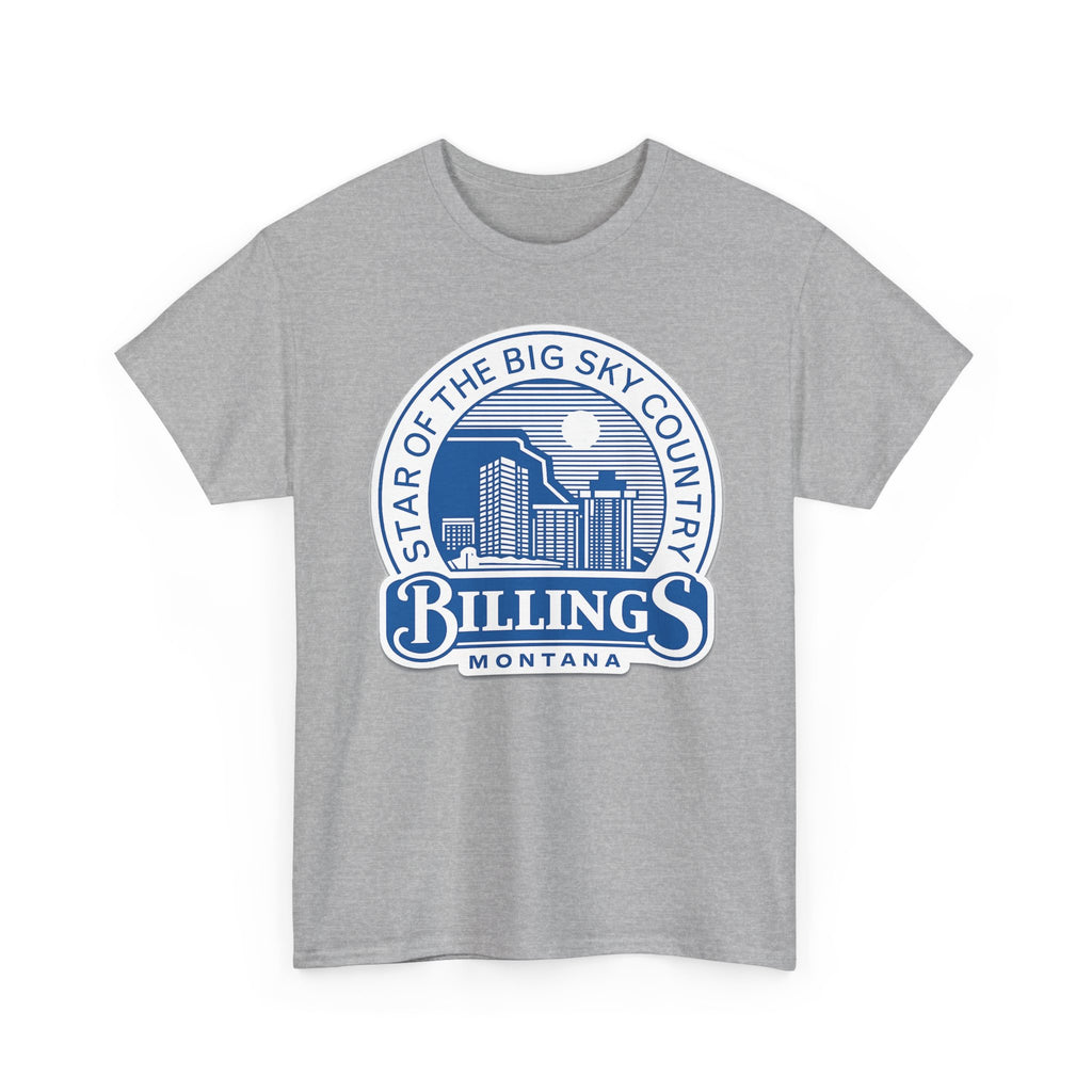 Billings Montana Tee — "Star of the Big Sky Country" Retro City Skyline T-Shirt