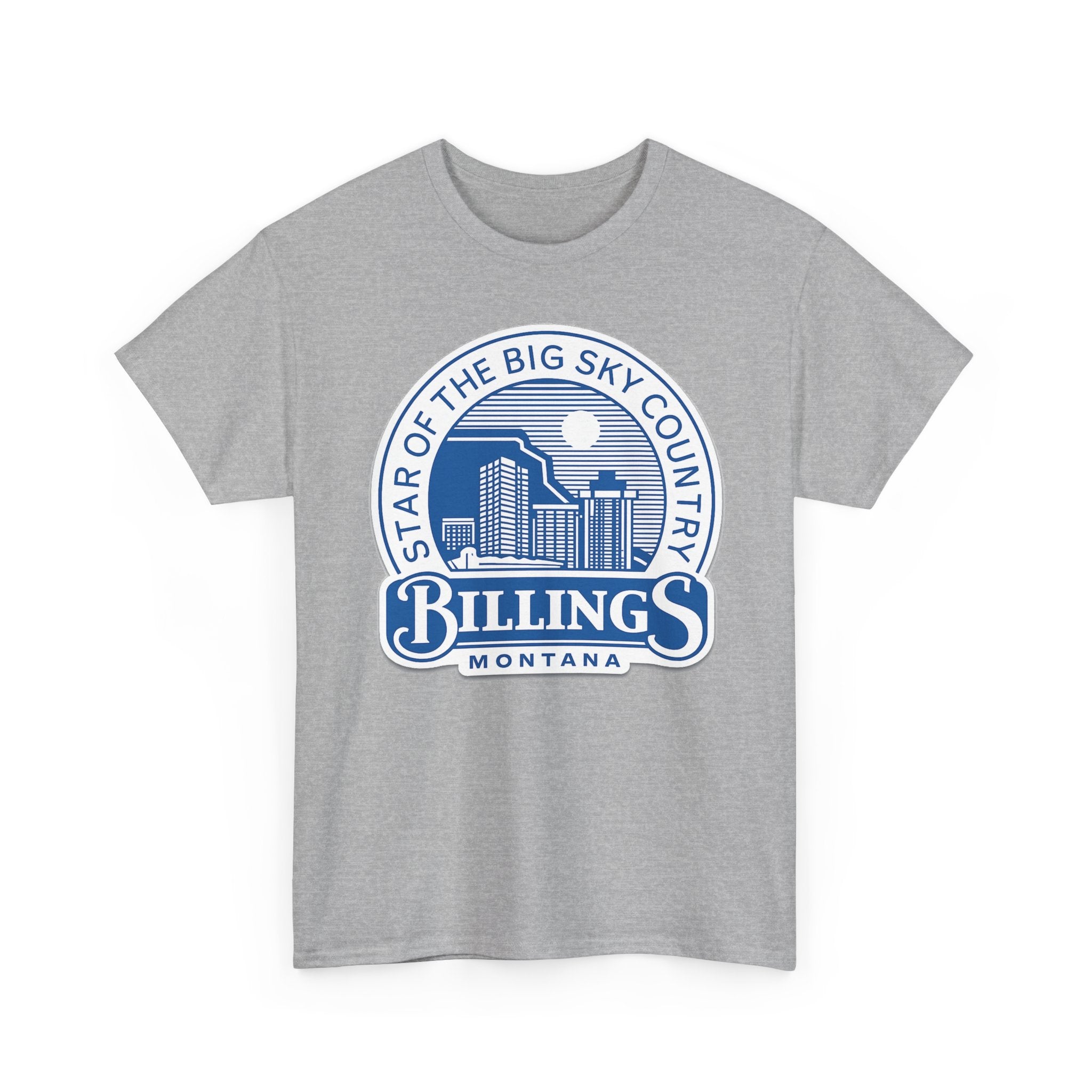Billings Montana Tee — "Star of the Big Sky Country" Retro City Skyline T-Shirt
