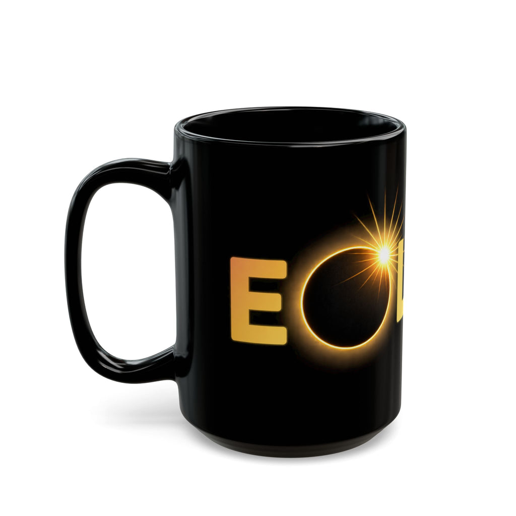 Eclipse 2026 Black Coffee Mug — Aug 12 2026 Solar Eclipse Souvenir (11oz/15oz)