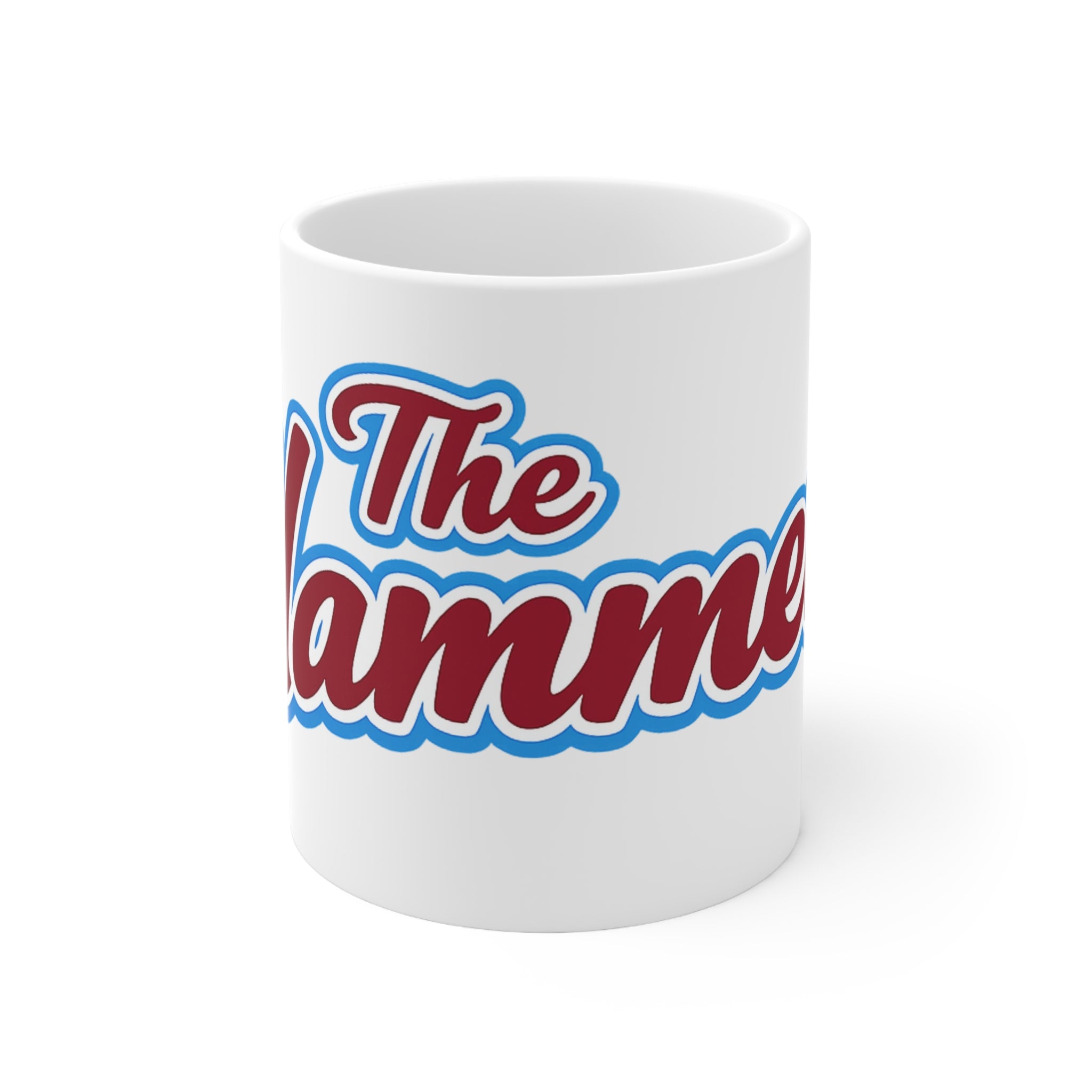 West Ham United The Hammers Ceramic Coffee Mug — Retro Script 11oz & 15oz