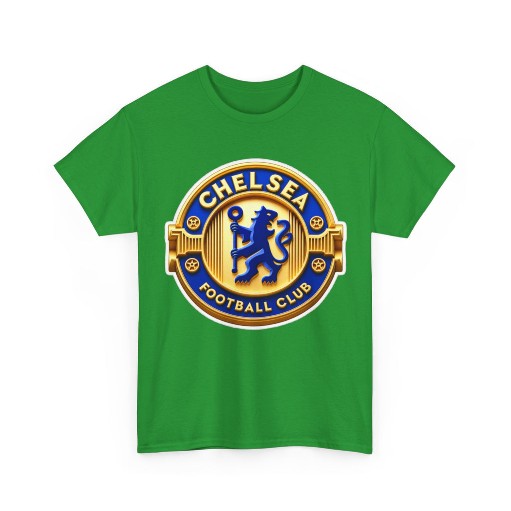 Chelsea Football Club Crest Tee — Retro Blue & Gold Soccer Emblem T-Shirt