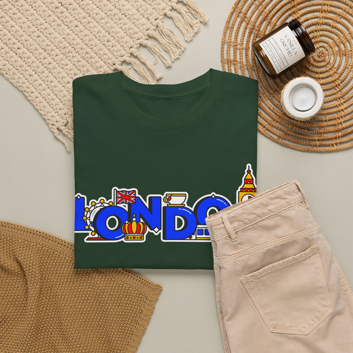 London Cityscape Tee — Illustrated London Landmarks Shirt