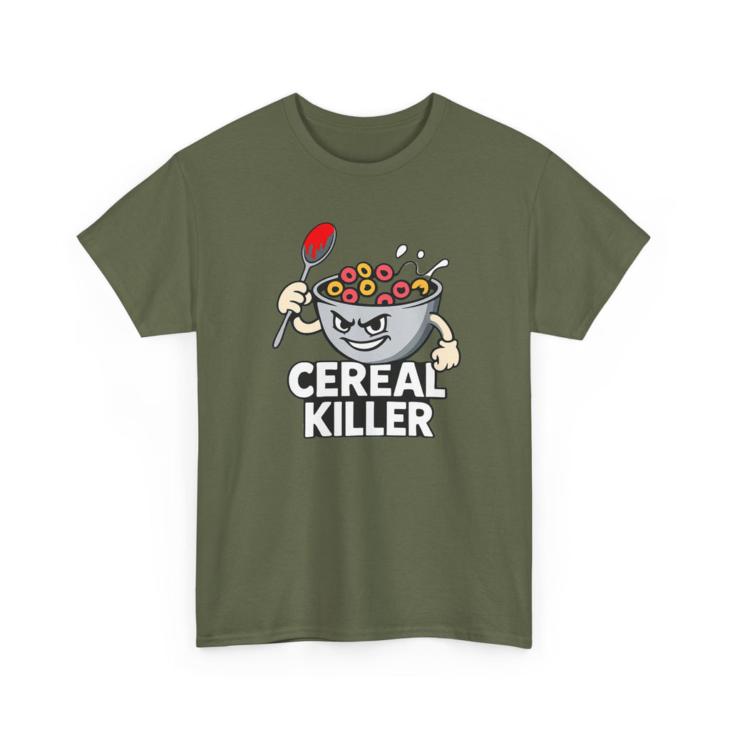 Cereal Killer Graphic Tee — Funny Breakfast Cartoon T‑Shirt