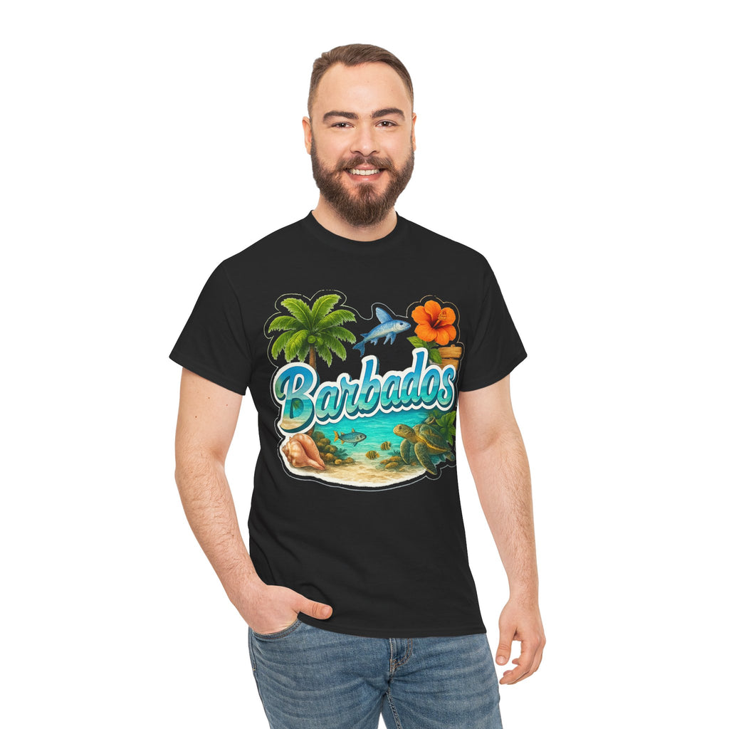 Barbados Beach Graphic Tee — Tropical Island Vacation T‑Shirt