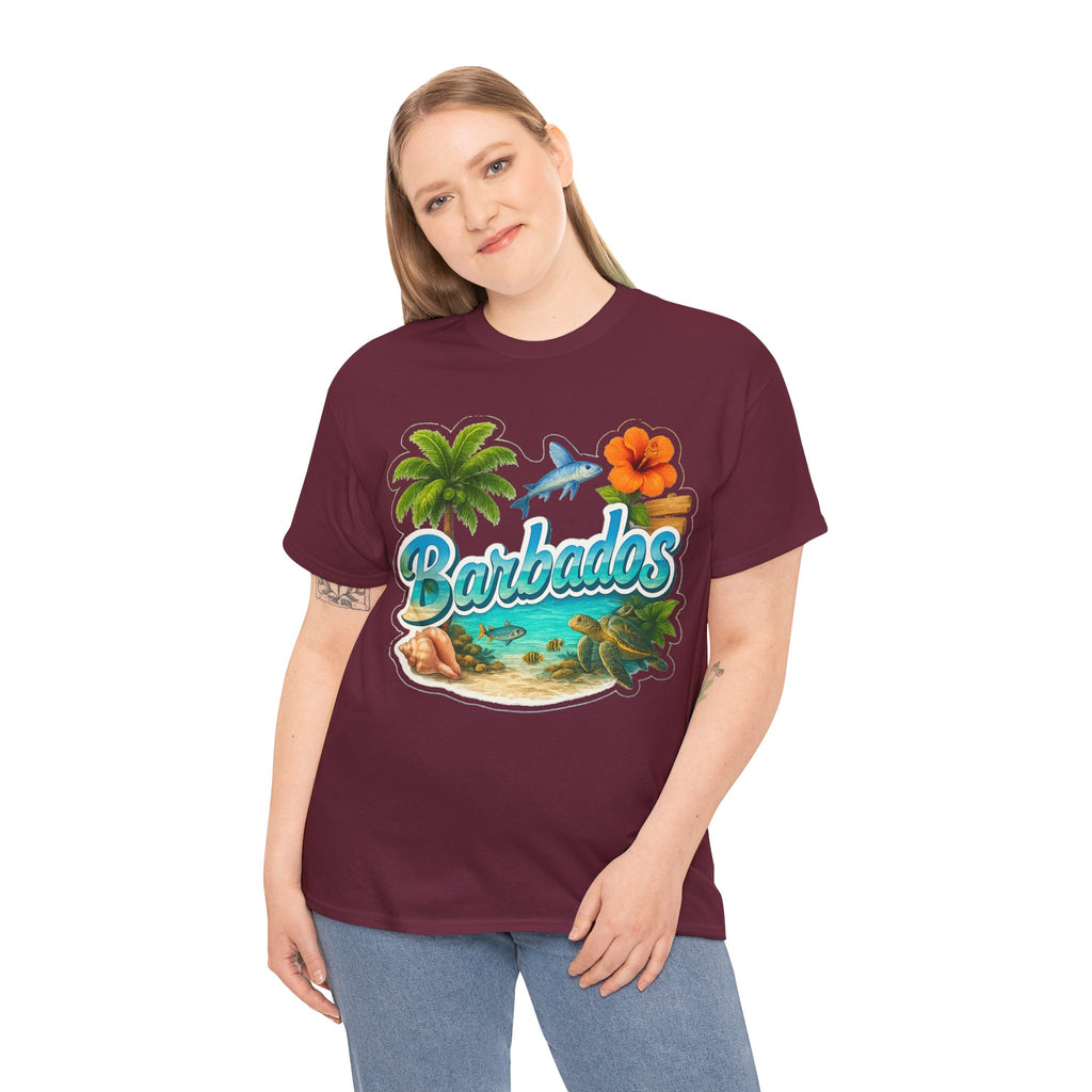 Barbados Beach Graphic Tee — Tropical Island Vacation T‑Shirt