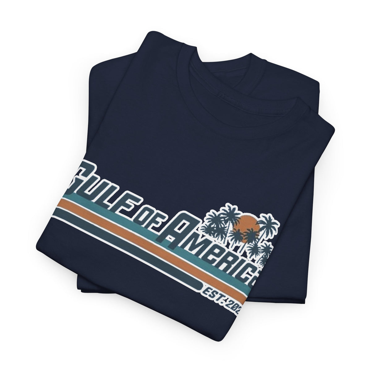 Gulf of America Vintage Surf Tee — Retro Beach Logo T-Shirt
