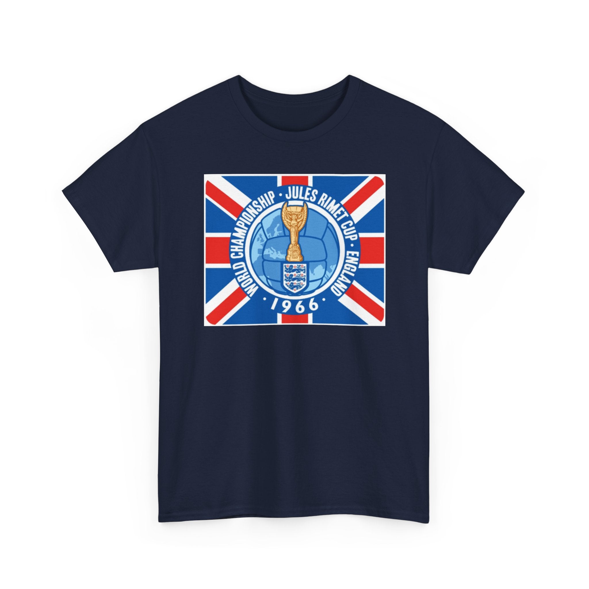 1966 World Cup Jules Rimet Trophy Tee — Vintage England Football Shirt