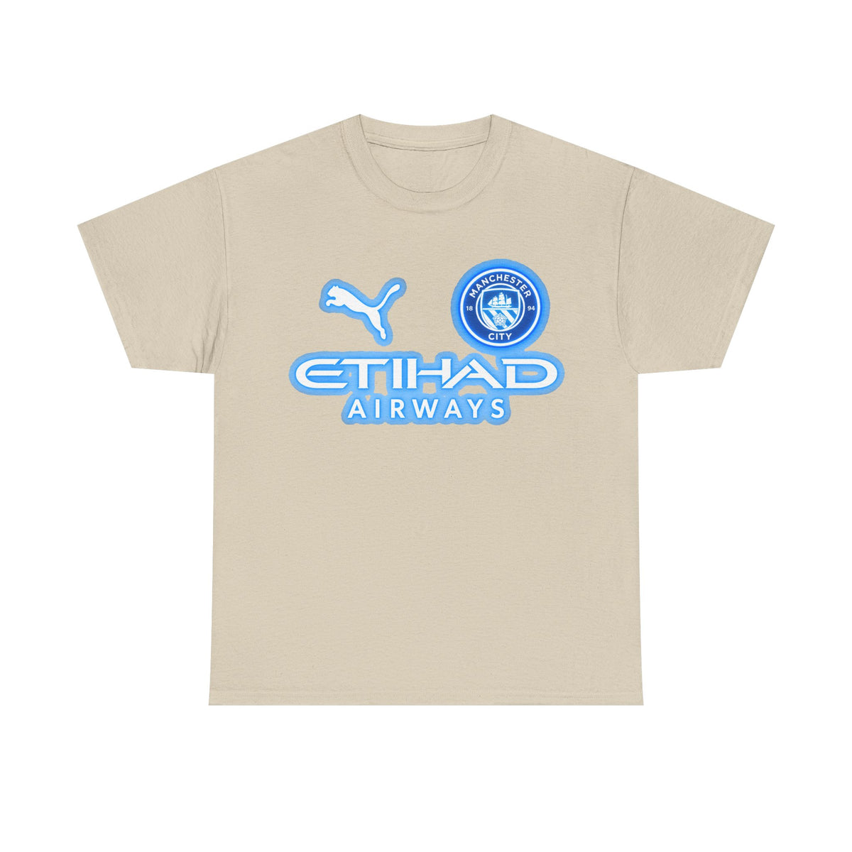 Manchester City Inspired Etihad Airways Logo Tee