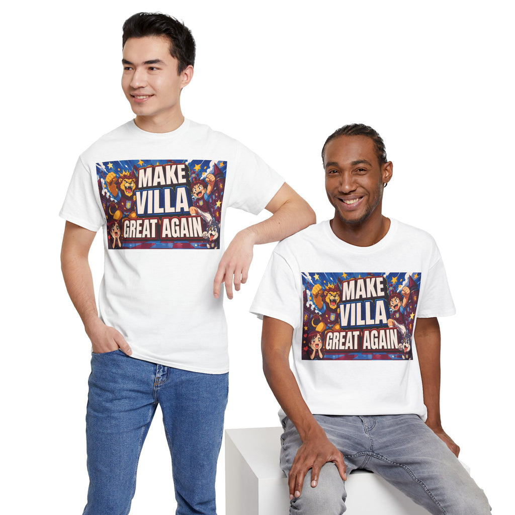 Aston VIlla Make Villa Great Again T-Shirt — Funny Political Parody Tee