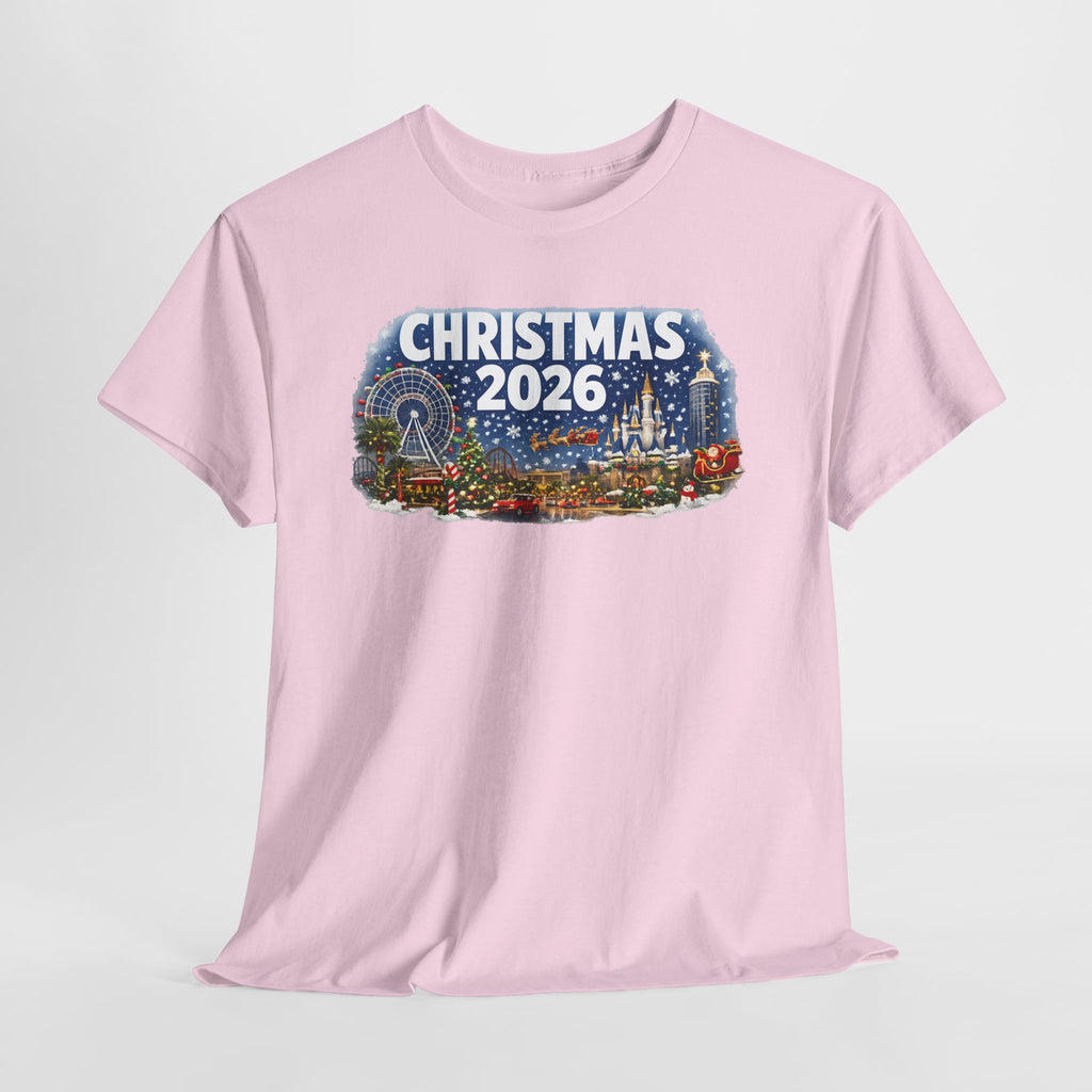 Christmas 2026 Holiday Tee — Festive Winter Village Graphic T-Shirt