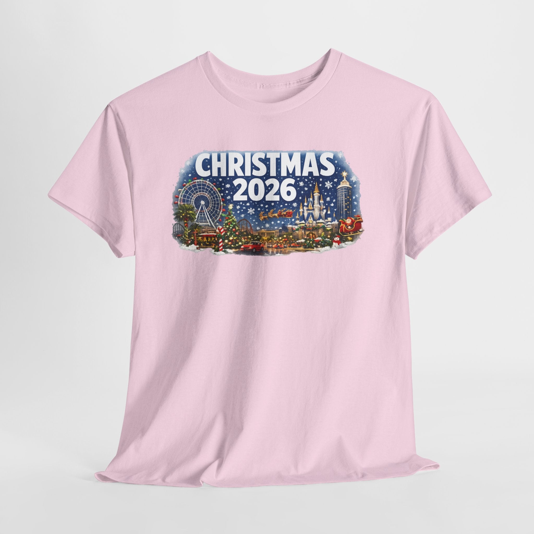 Christmas 2026 Holiday Tee — Festive Winter Village Graphic T-Shirt