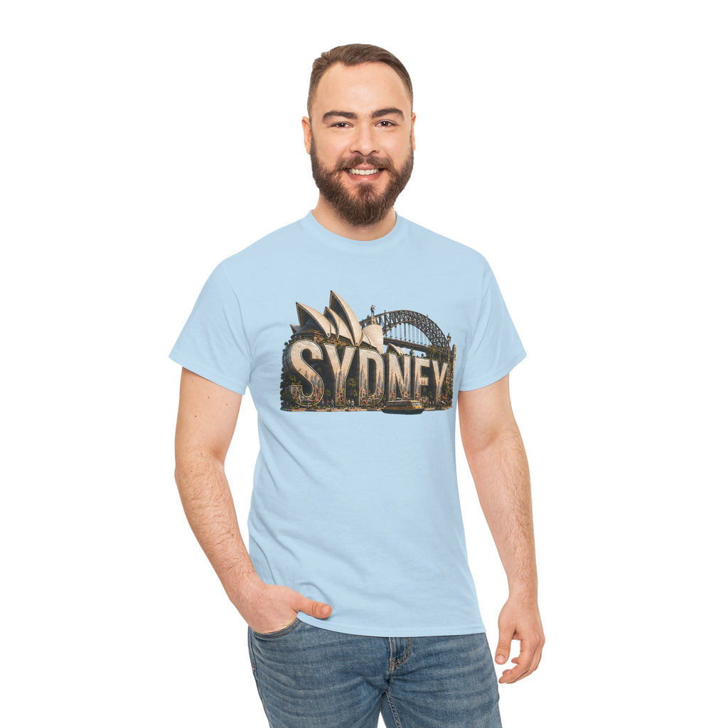Sydney Landmark T‑Shirt — Vintage Sydney Opera House & Harbour Bridge Tee