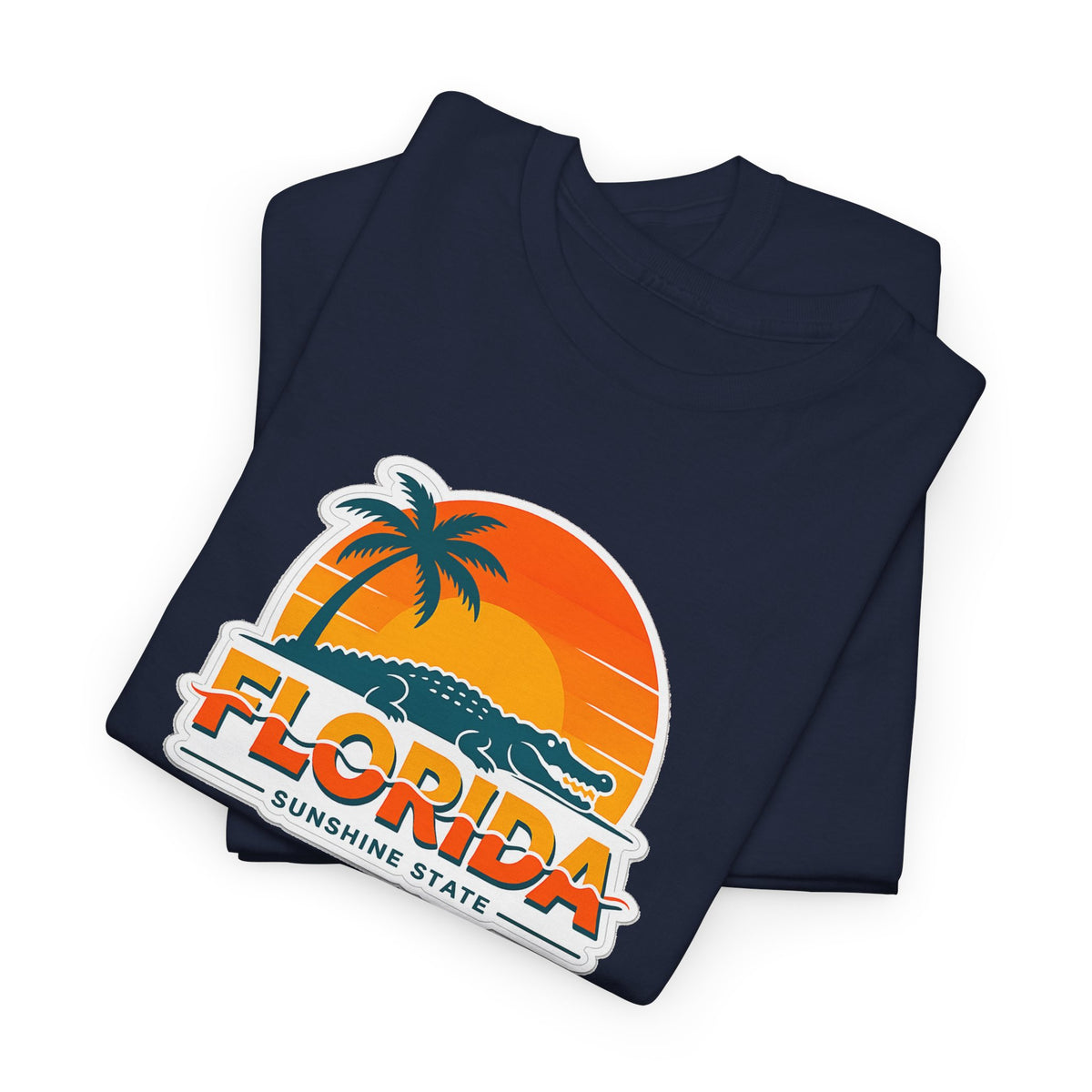 Florida Sunshine State T-Shirt — Retro Palm Sunset Graphic Tee