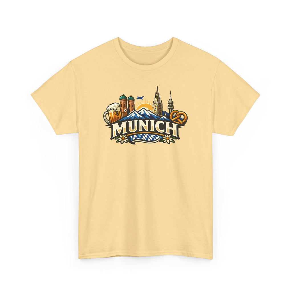 Munich Souvenir T‑Shirt — Oktoberfest Beer & Pretzel Graphic Tee