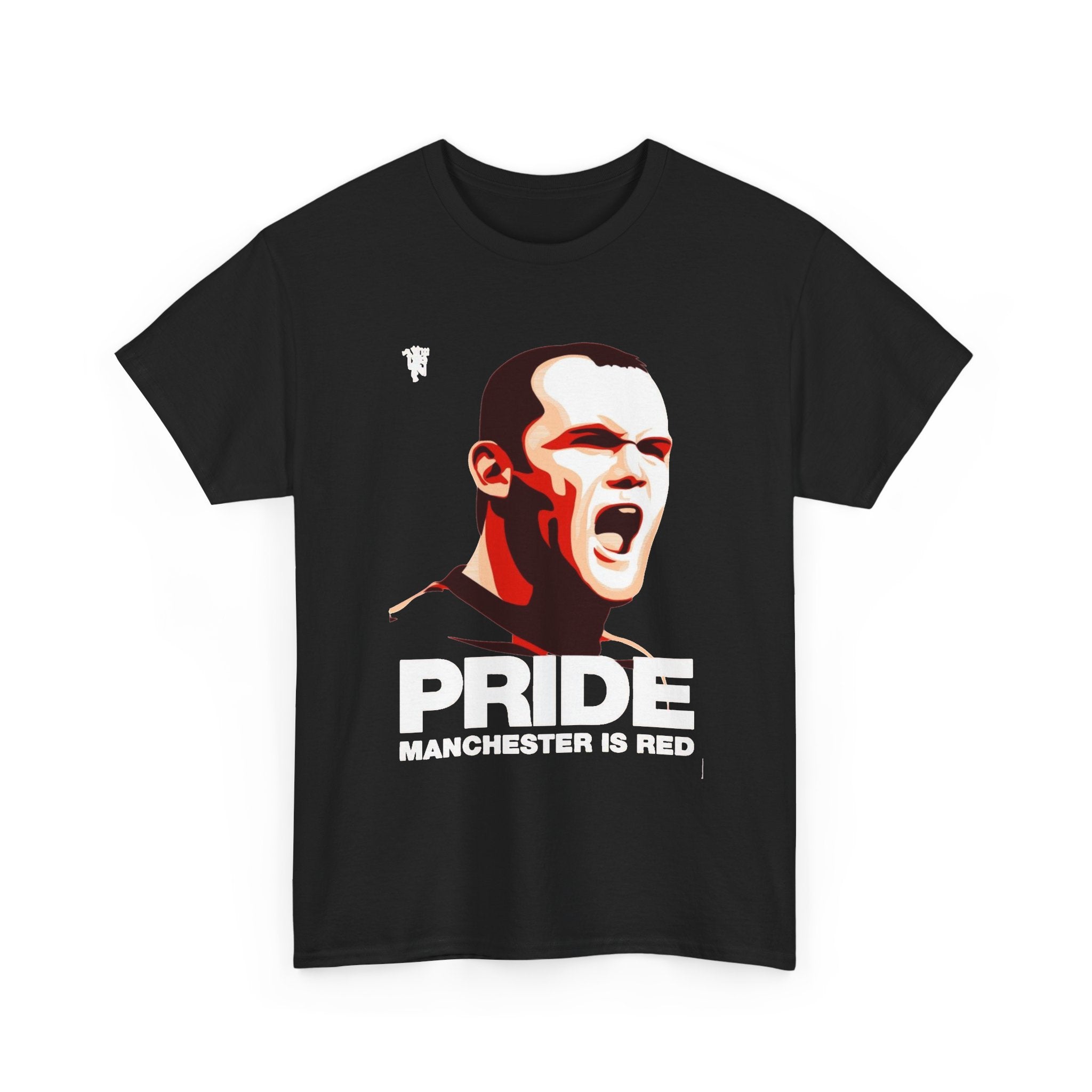 Manchester Pride Tee — “Pride Manchester Is Red” Football Fan Shirt