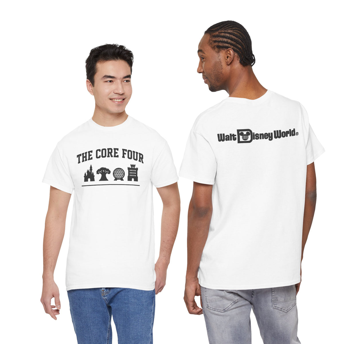 The Core Four Walt Disney World Unisex Heavy Cotton Tee