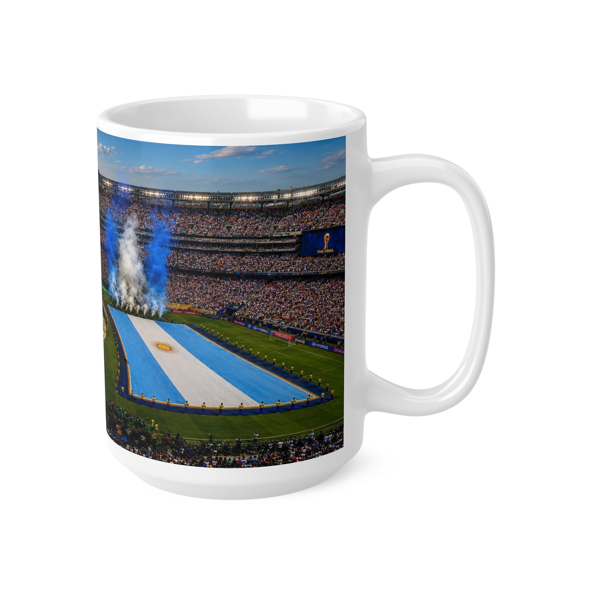 FIFA World Cup Final 2026 Stadium Photo Mug — National Flags & Opening Ceremony 11oz/15oz