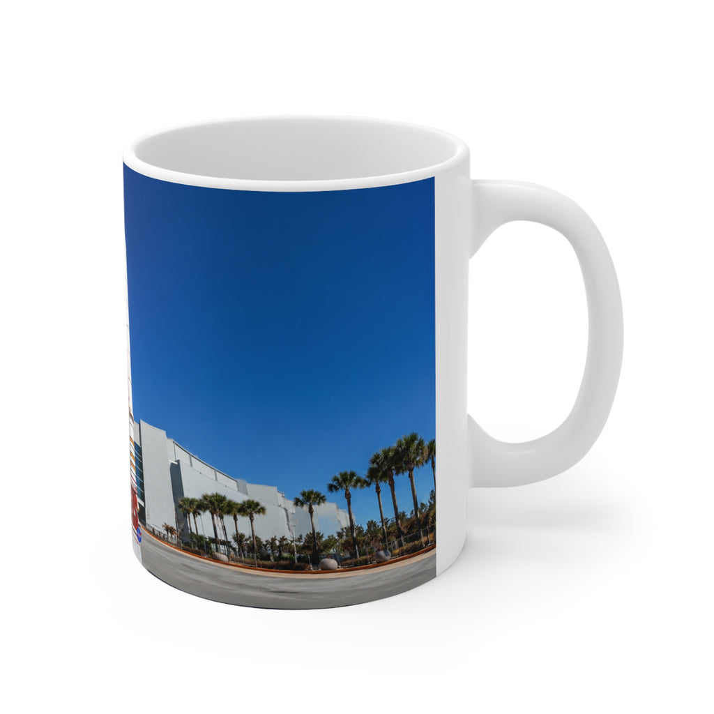 Space Shuttle Launch Pad Ceramic Mug — Atlantis Visitor Center Photo Coffee Cup, 11oz & 15oz