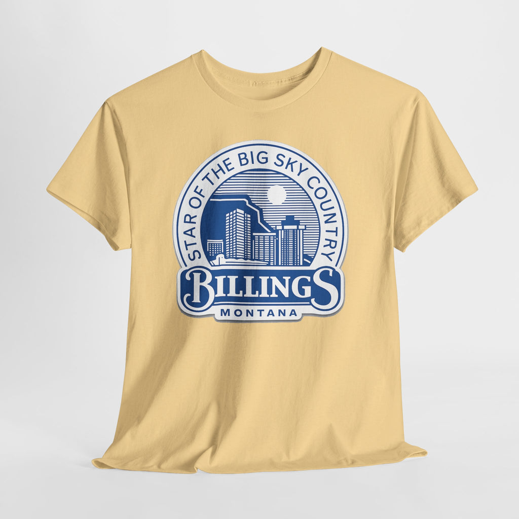 Billings Montana Tee — "Star of the Big Sky Country" Retro City Skyline T-Shirt