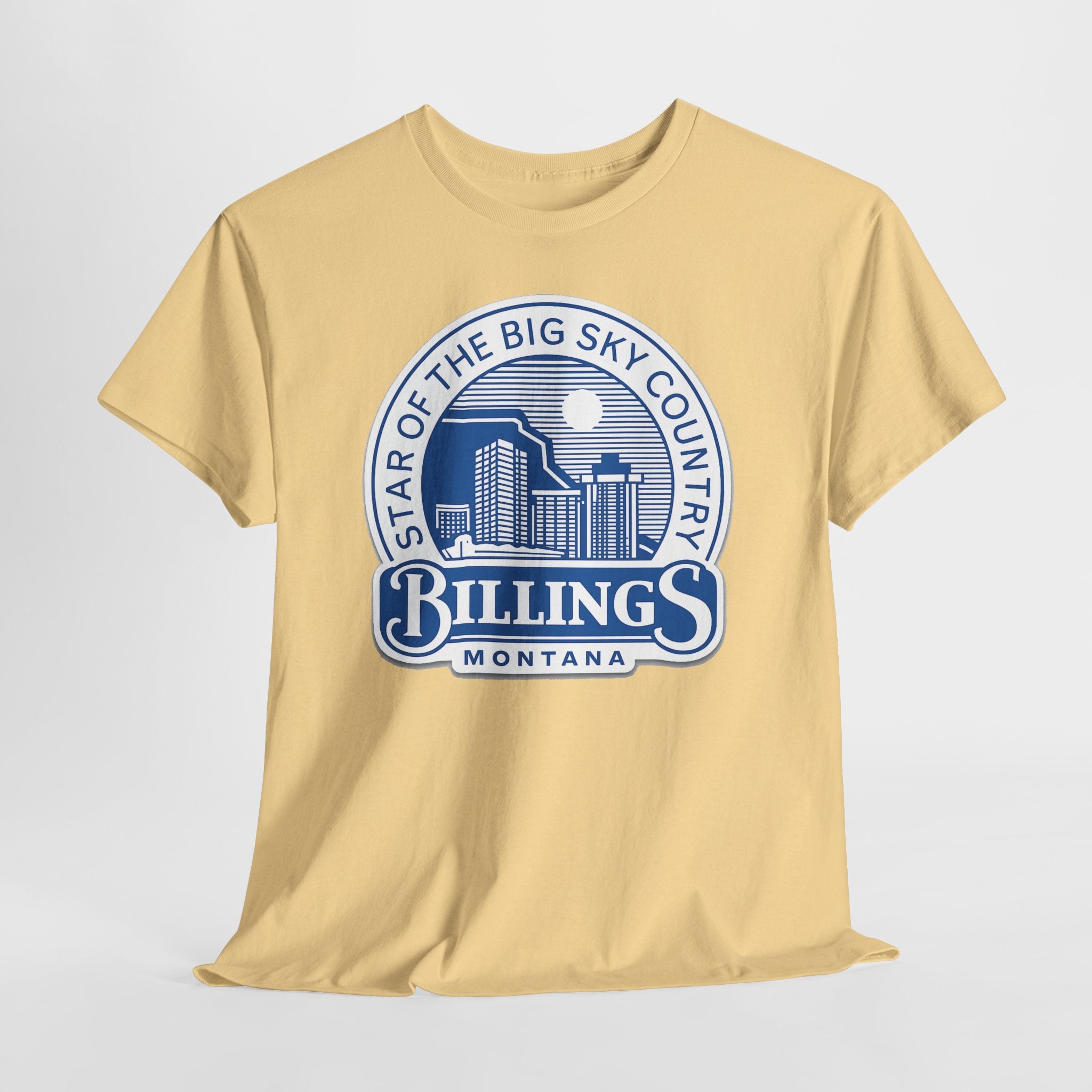 Billings Montana Tee — "Star of the Big Sky Country" Retro City Skyline T-Shirt