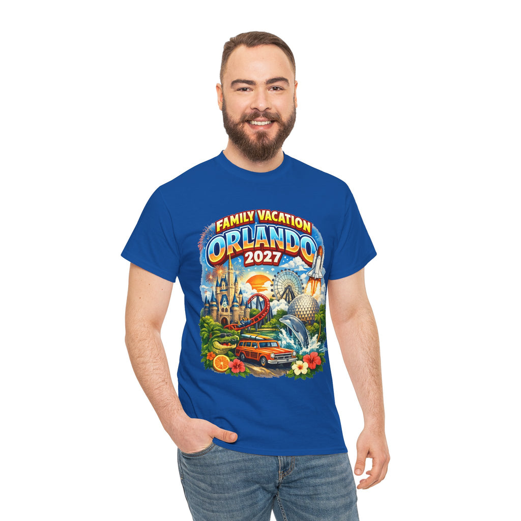 Orlando 2027 Family Vacation T-Shirt — Retro Theme Park Souvenir Tee