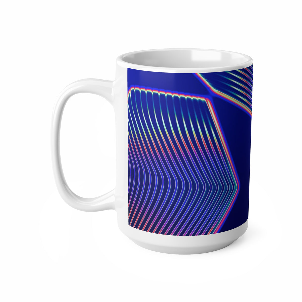 Champions League Star Ceramic Coffee Mug — Retro Wave 11oz & 15oz