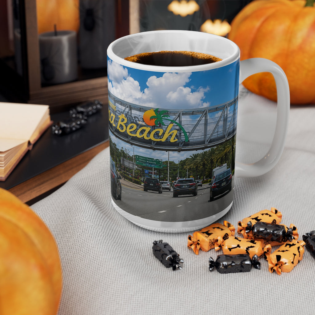 Daytona Beach Scenic Photo Mug — Ceramic Coffee Cup (11oz & 15oz)