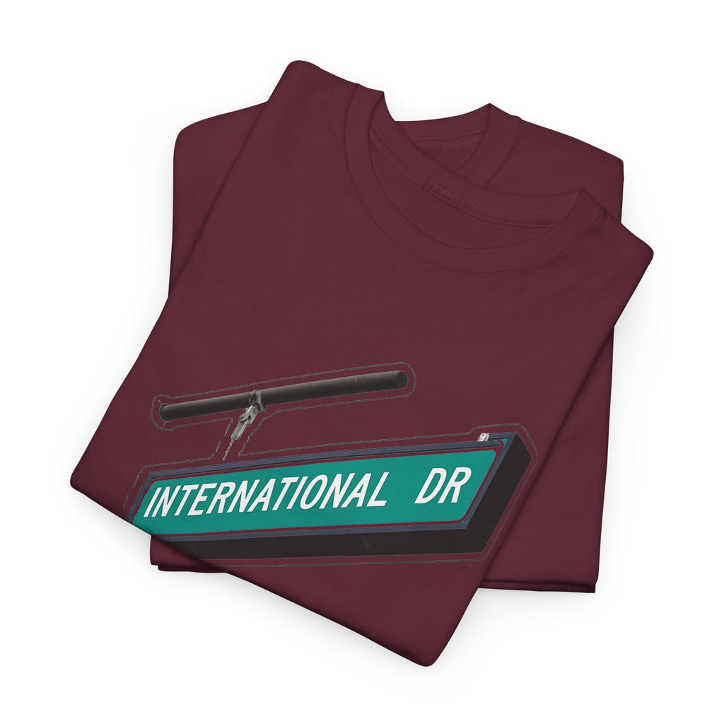 International Dr Street Sign Cotton T-Shirt