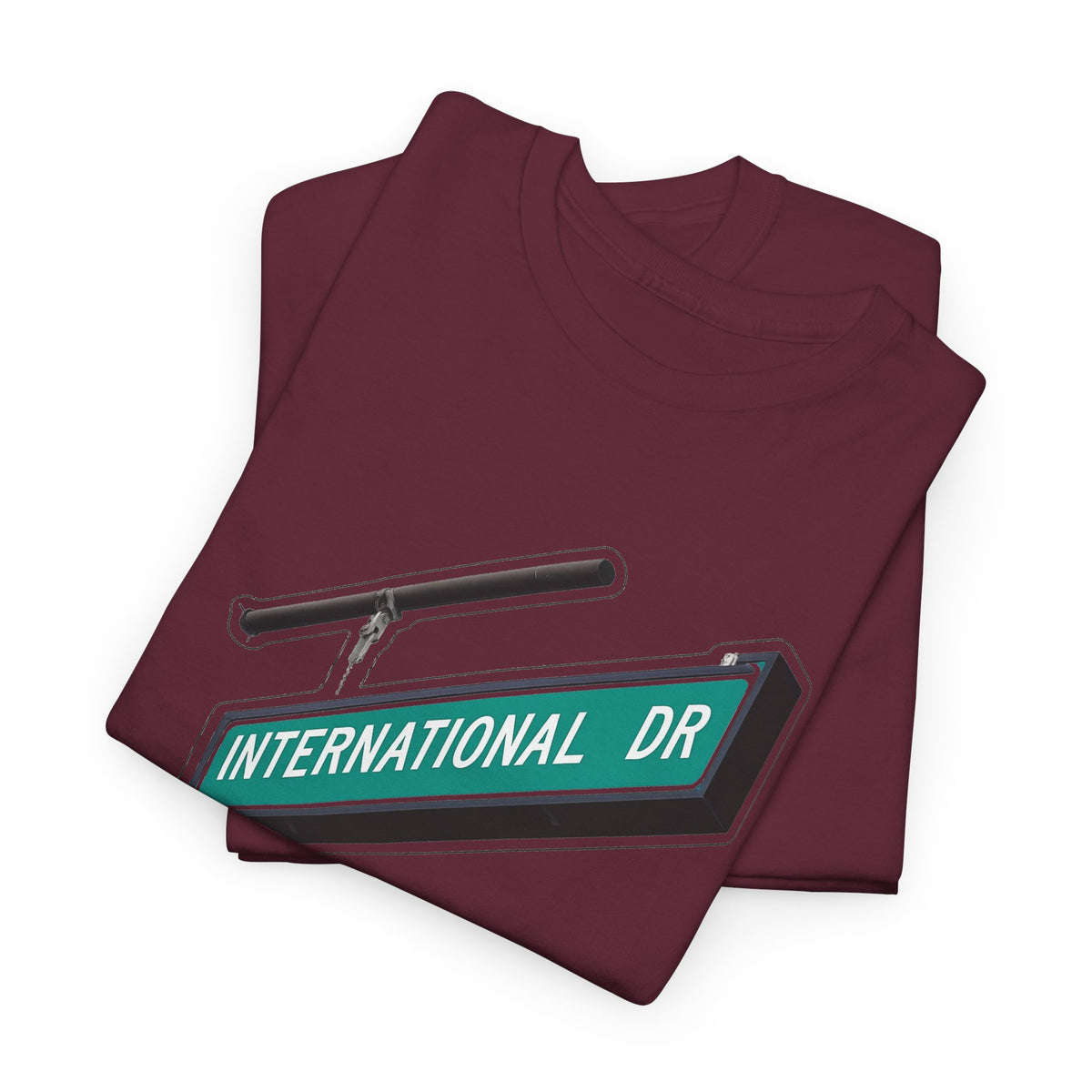 International Dr Street Sign Cotton T-Shirt