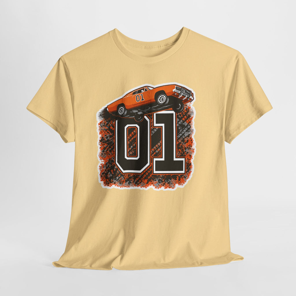 Dukes of Hazzard Inspired Race Car '01' Graphic Tee