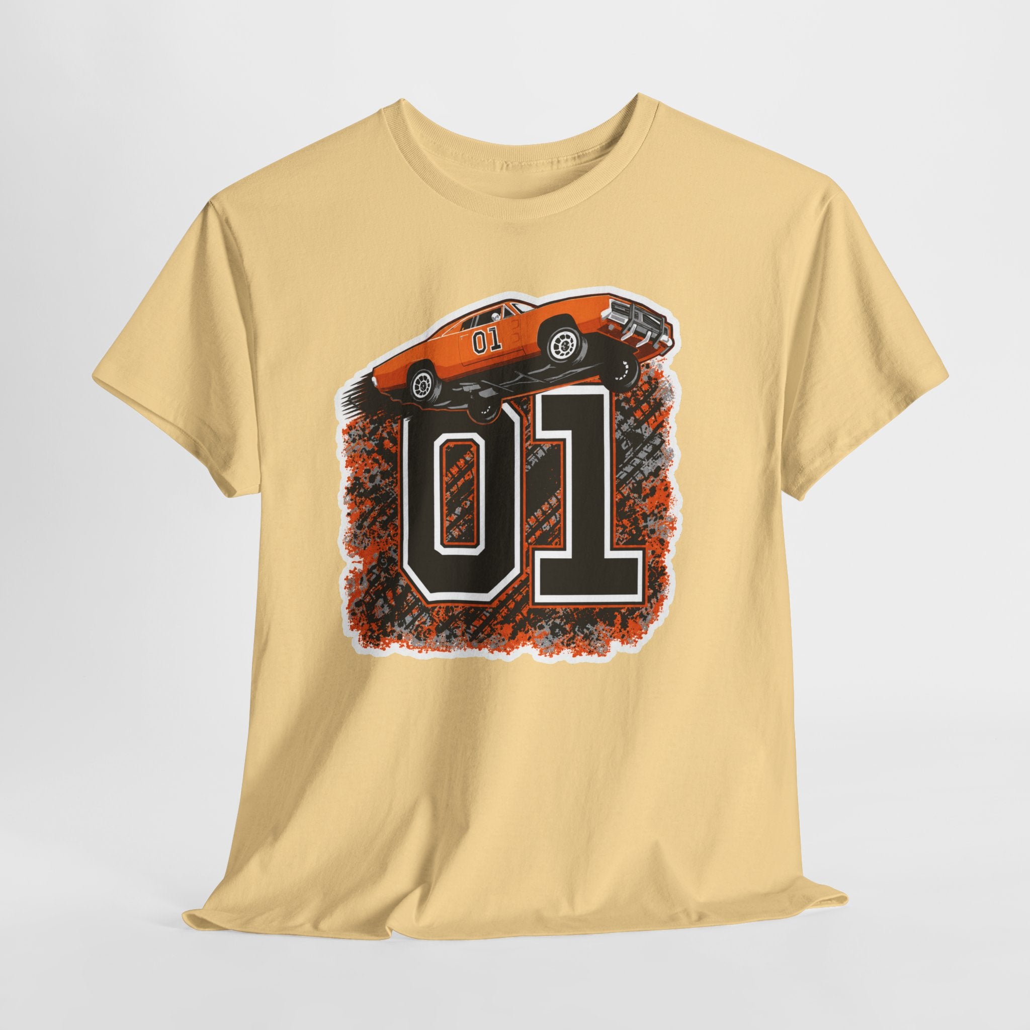 Dukes of Hazzard Inspired Race Car '01' Graphic Tee