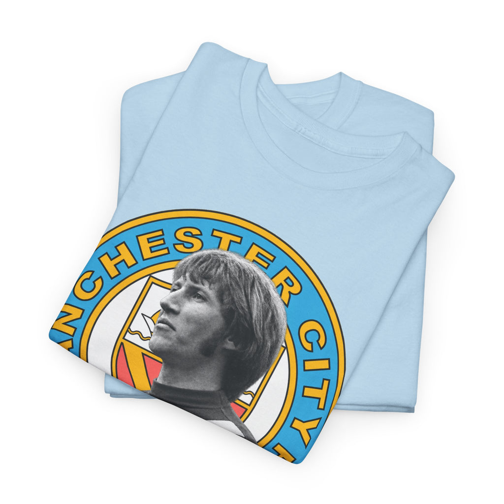 Colin Bell Manchester City Retro Player Portrait Cotton Tee