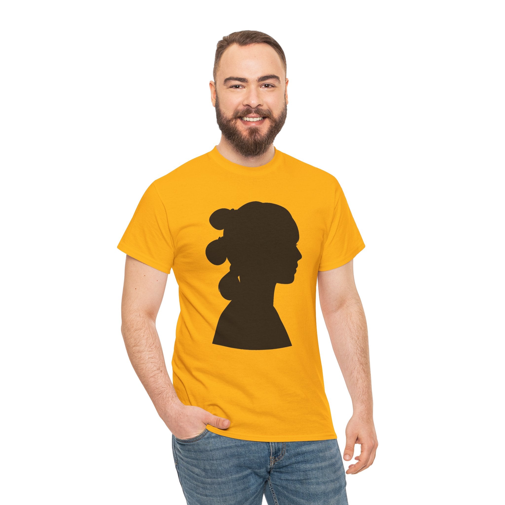 Princess Leia Star Wars Silhouette Profile Tee — Classic Portrait T‑Shirt