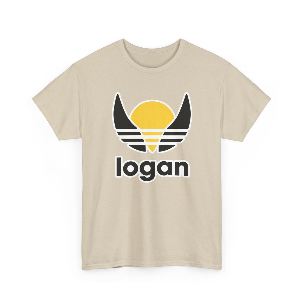 T‑Shirt — 'logan' Retro Sunrise Logo Cotton Tee