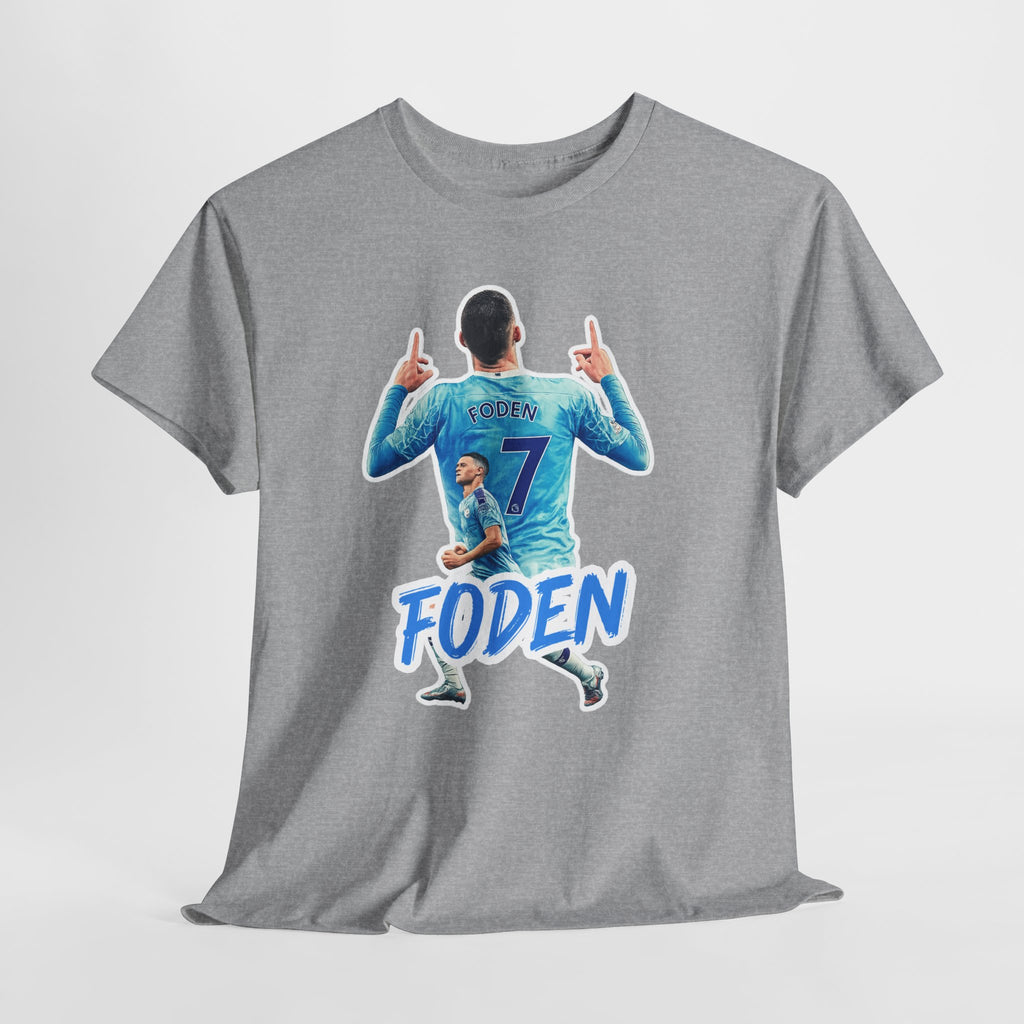 Phil Foden #7 Soccer T‑Shirt — Manchester City Fan Jersey Tribute
