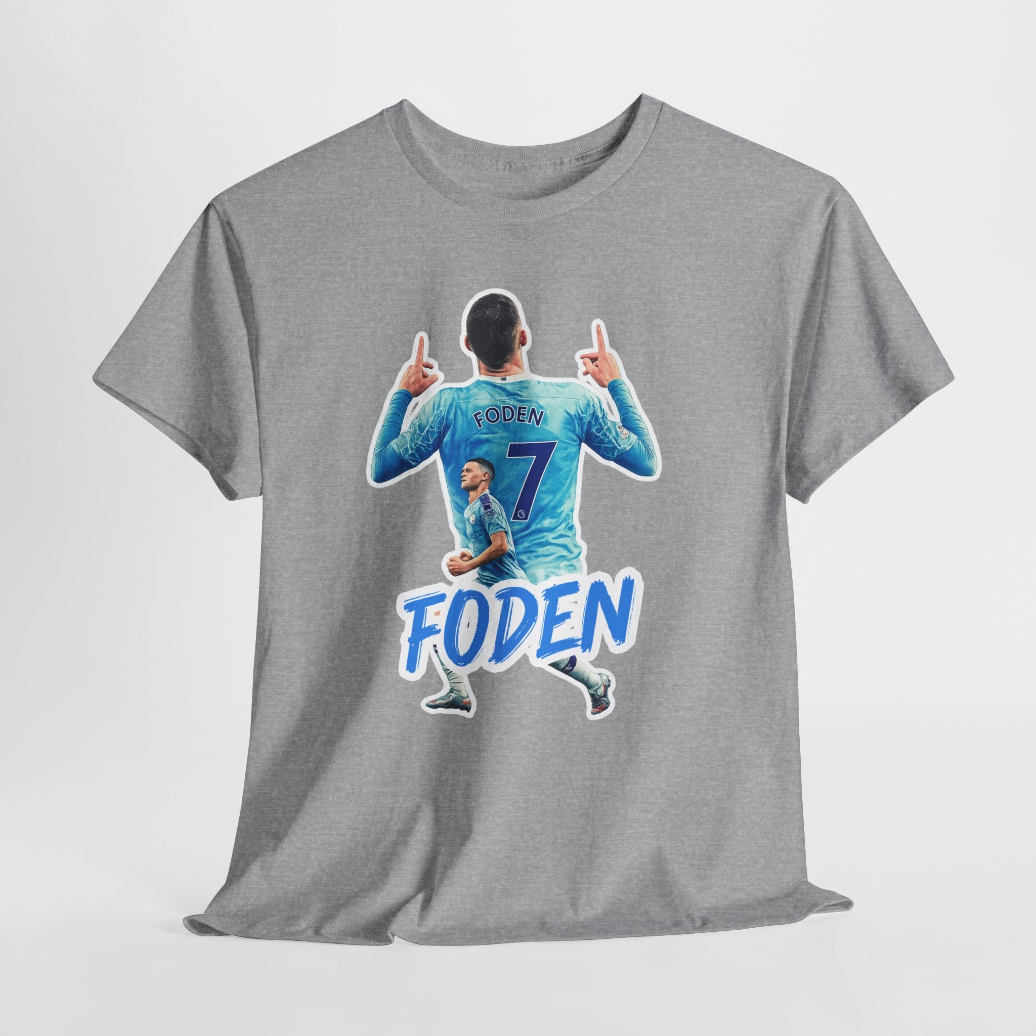 Phil Foden #7 Soccer T‑Shirt — Manchester City Fan Jersey Tribute