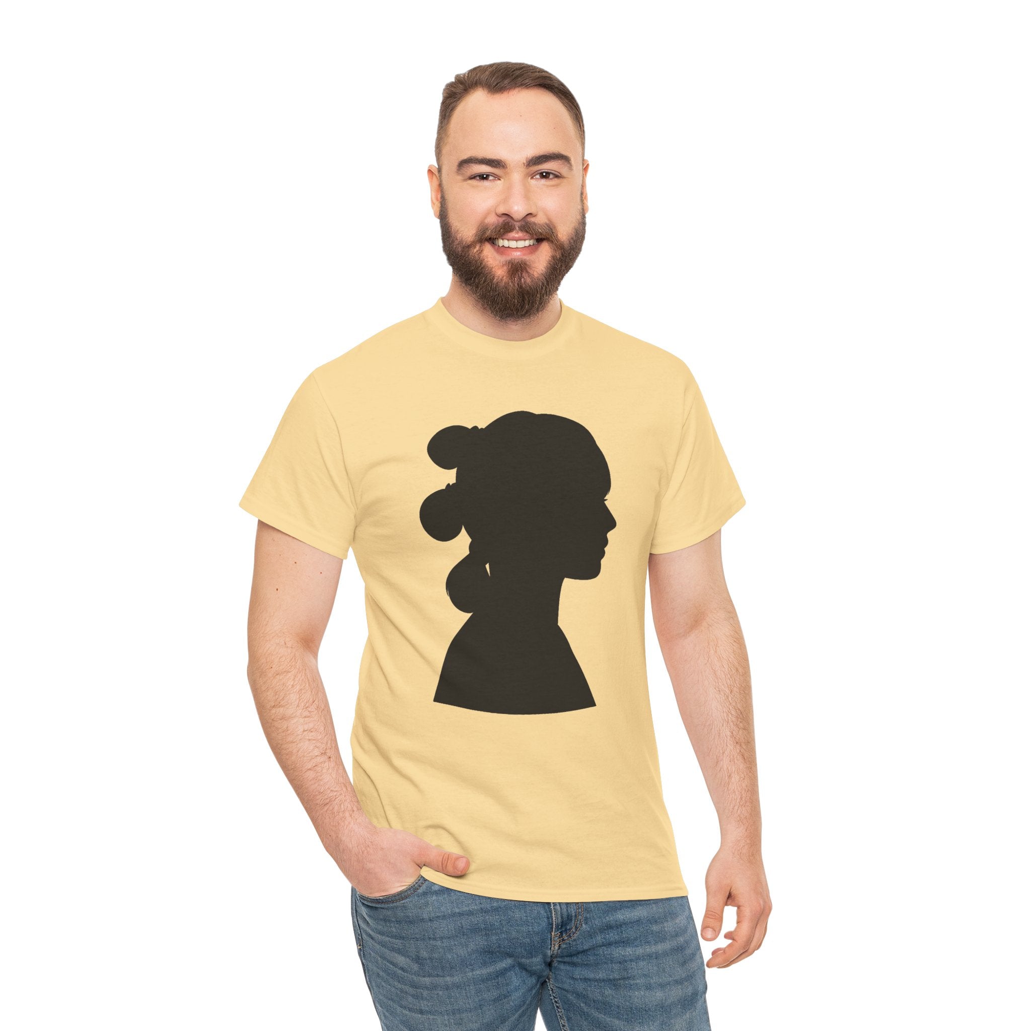 Princess Leia Star Wars Silhouette Profile Tee — Classic Portrait T‑Shirt